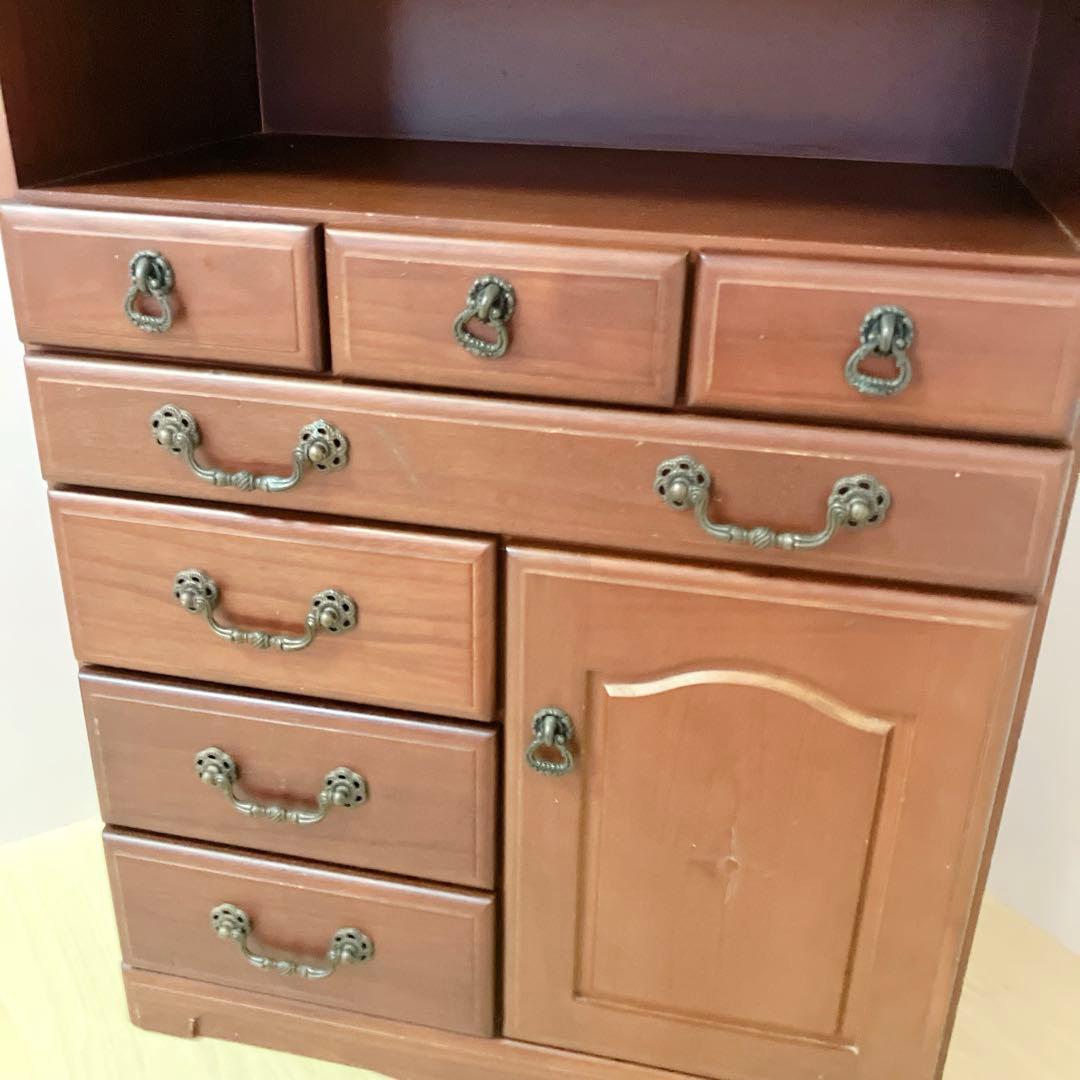 キャスター付き　電話台、FAX台 キャビネット サイドチェスト　サイドラック