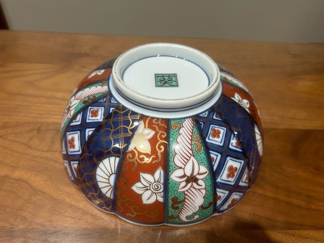 手描き透かし菓子鉢　金箔和風大鉢　橘吉金箔煮物中鉢　３個セット