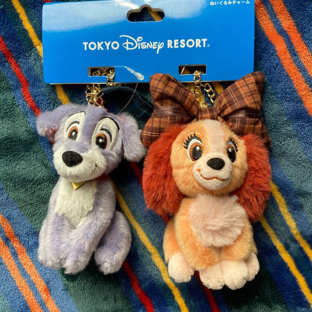 新品タグ付き ディズニー わんわん物語 レディ トランプ ぬいぐるみ