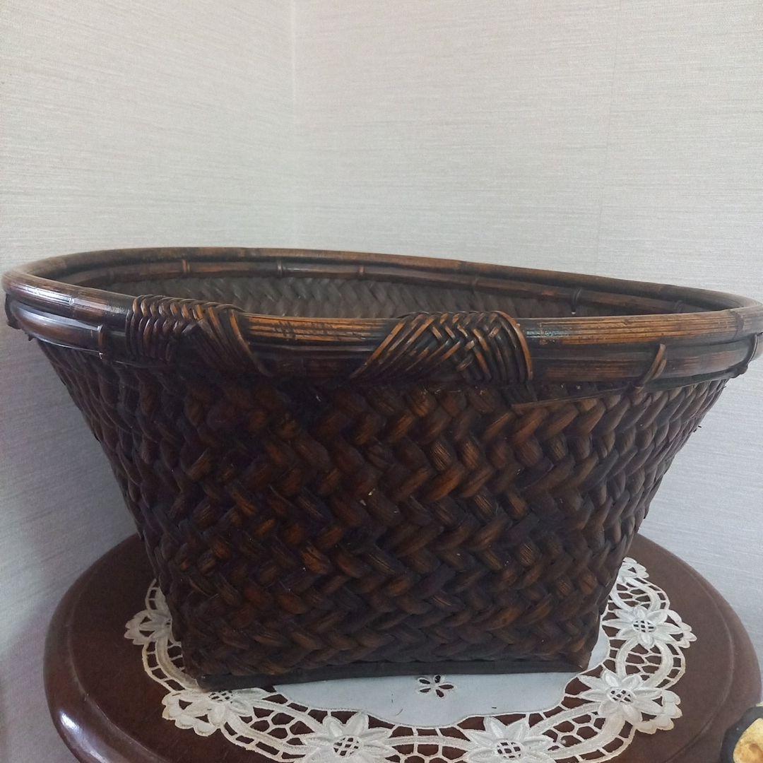 フィリピンアンティークかご　民芸品