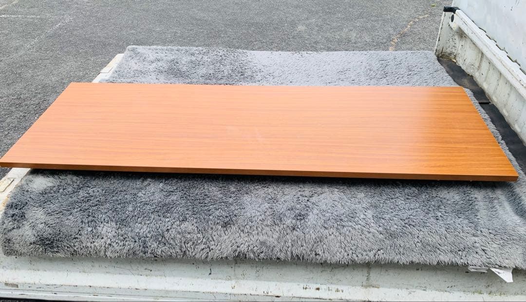 ★会議テーブル ブラック×ブラウン 1800×600×700 Used★