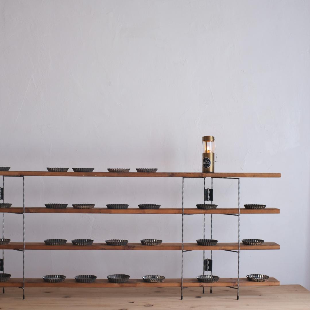 無骨なアイアン脚2点1セットS スリムシェルフ イベント什器 - メルカリ