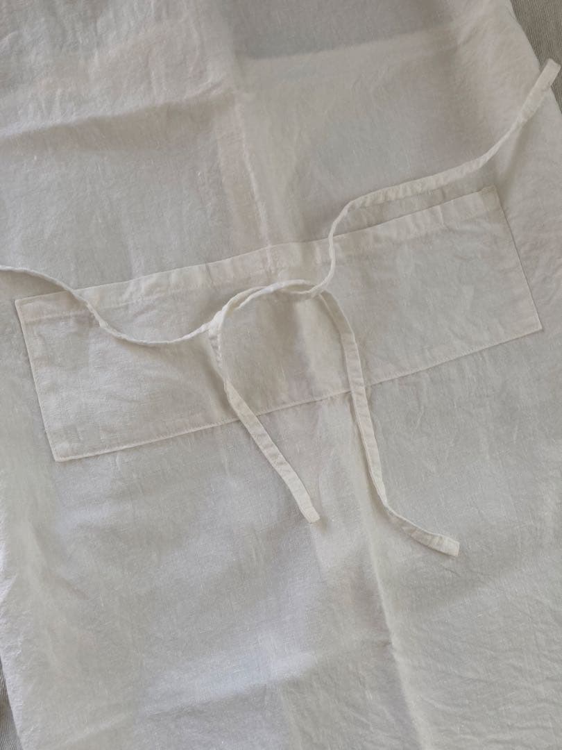 有元葉子 リネン エプロン