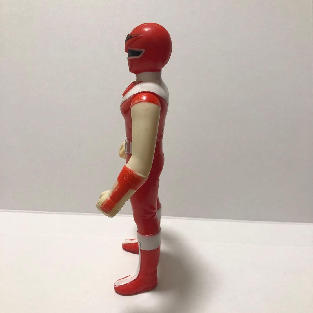 昭和レトロ 光戦隊マスクマン マスクレッド 17cmソフビ ロビン 日本製