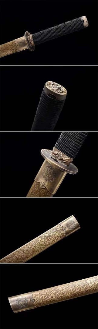 仏首唐刀20231120 古兵器 武具　刀装具　日本刀　模造刀 居合刀  短刀