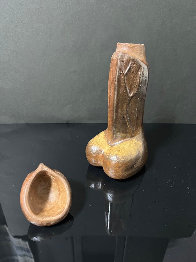 備前焼　珍品！　男根　酒器徳利　時代物　陶器