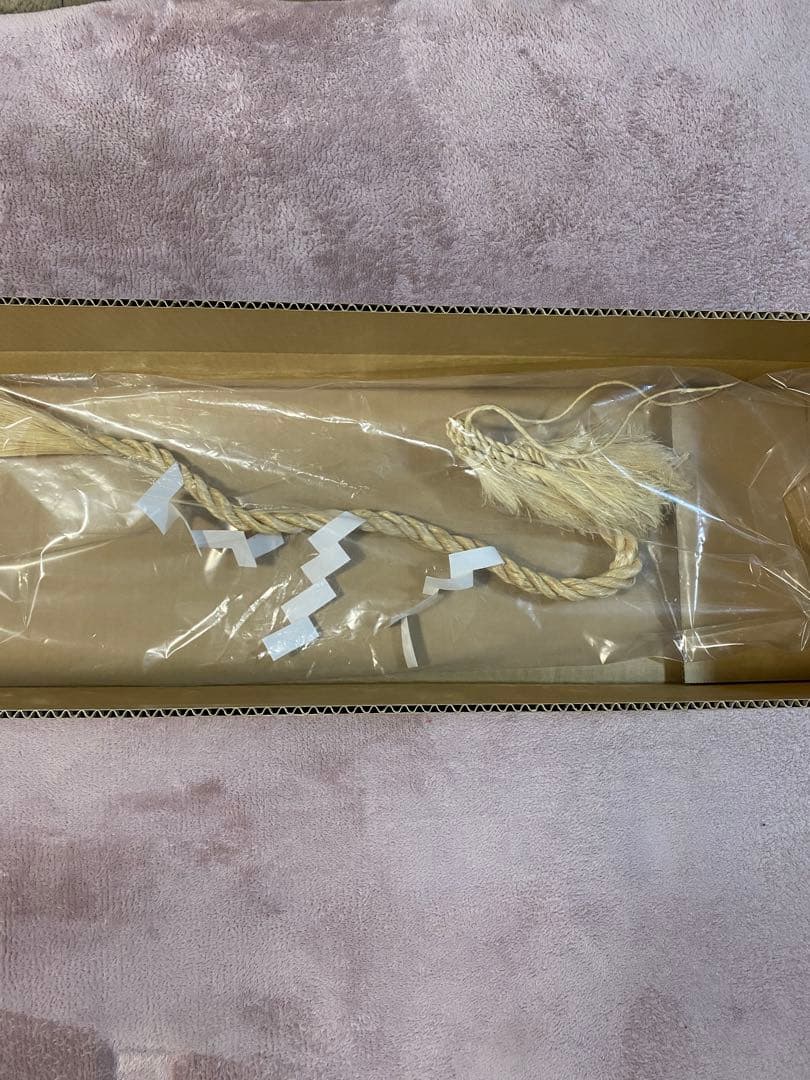 神聖な麻で編むあなたの為の龍のしめ縄Mサイズ下顎ひげ付き