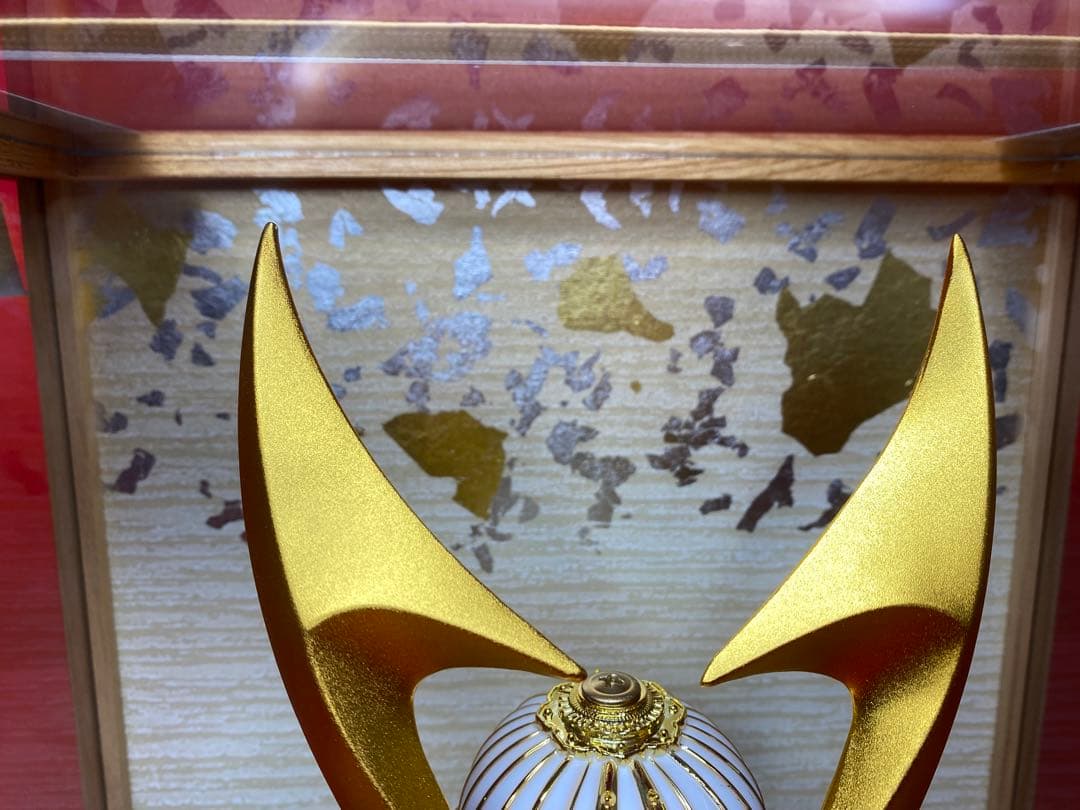 東京久月　五月人形　兜飾り　白木ガラスケース入・コンパクトサイズ