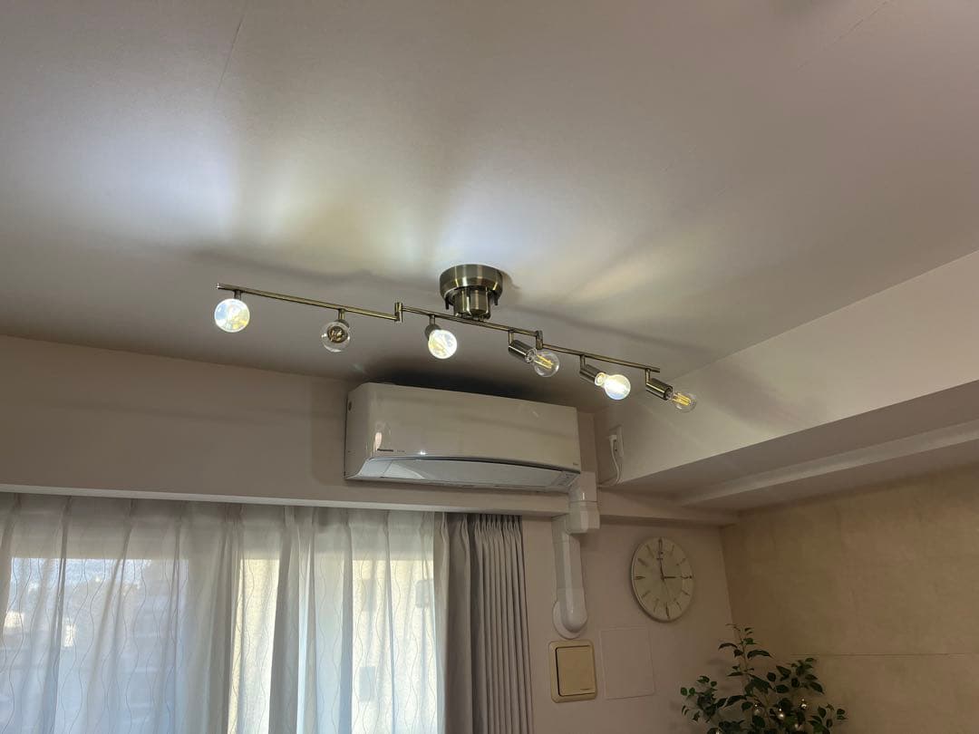 【美品】6灯 北欧風リビング天井照明