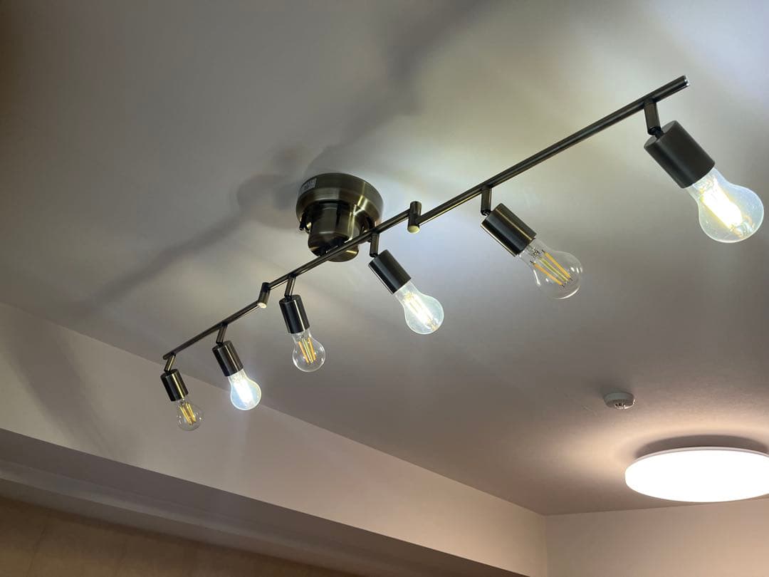 【美品】6灯 北欧風リビング天井照明