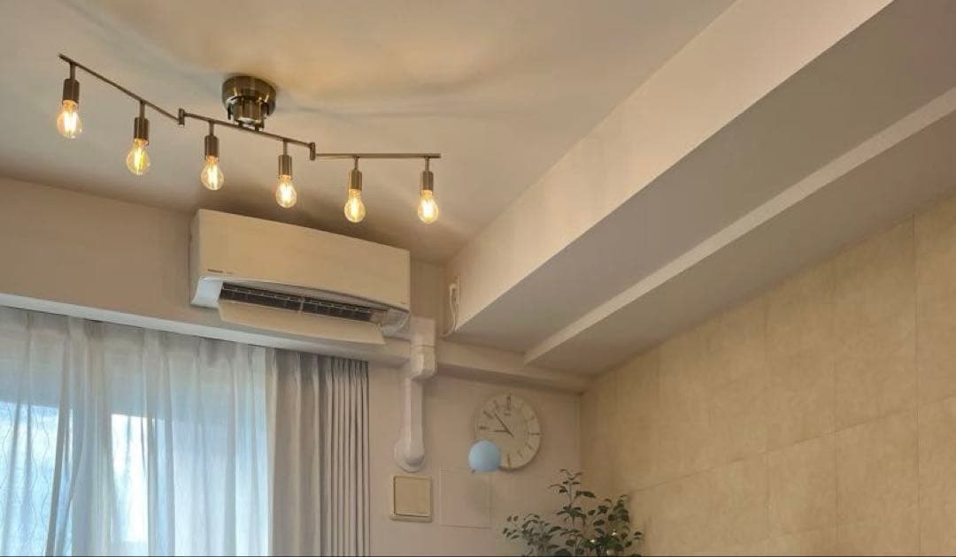 【美品】6灯 北欧風リビング天井照明