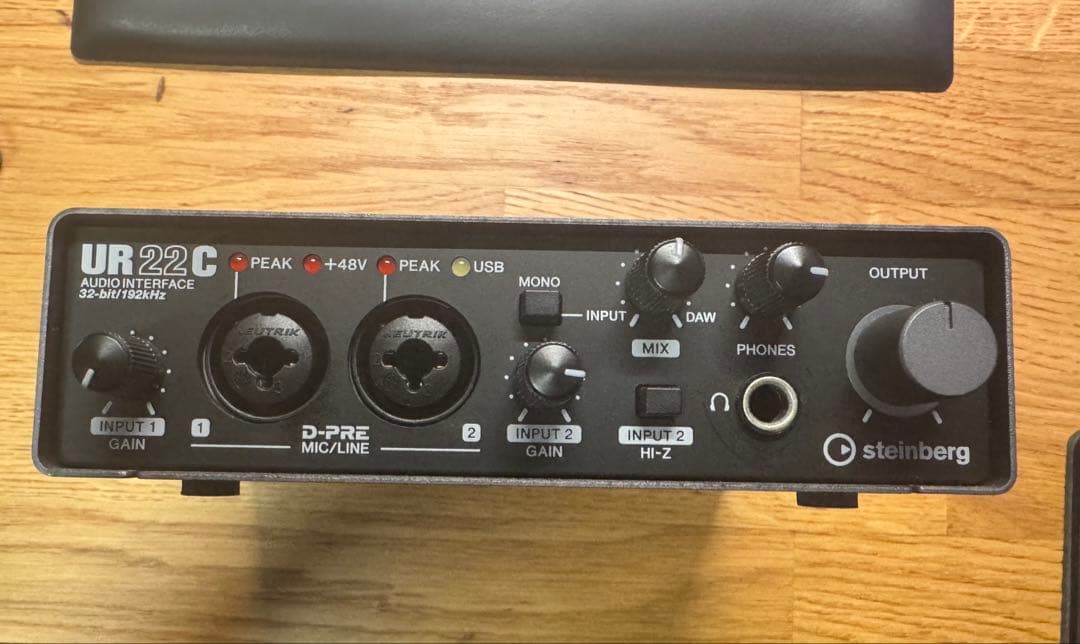 steinberg UR22C　オーディオインターフェイス
