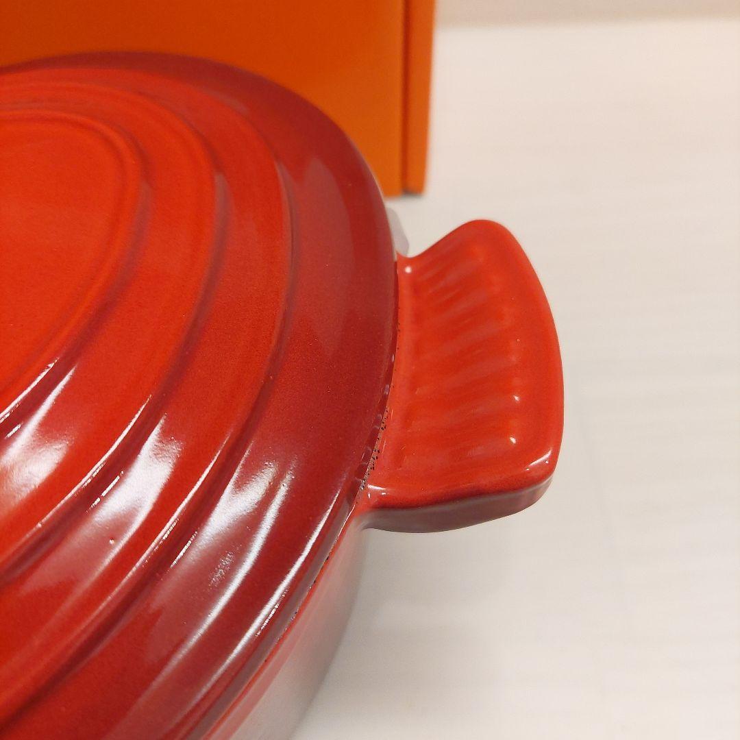 ル・クルーゼ ココット・ロンド チェリーレッド 新品未使用18cm