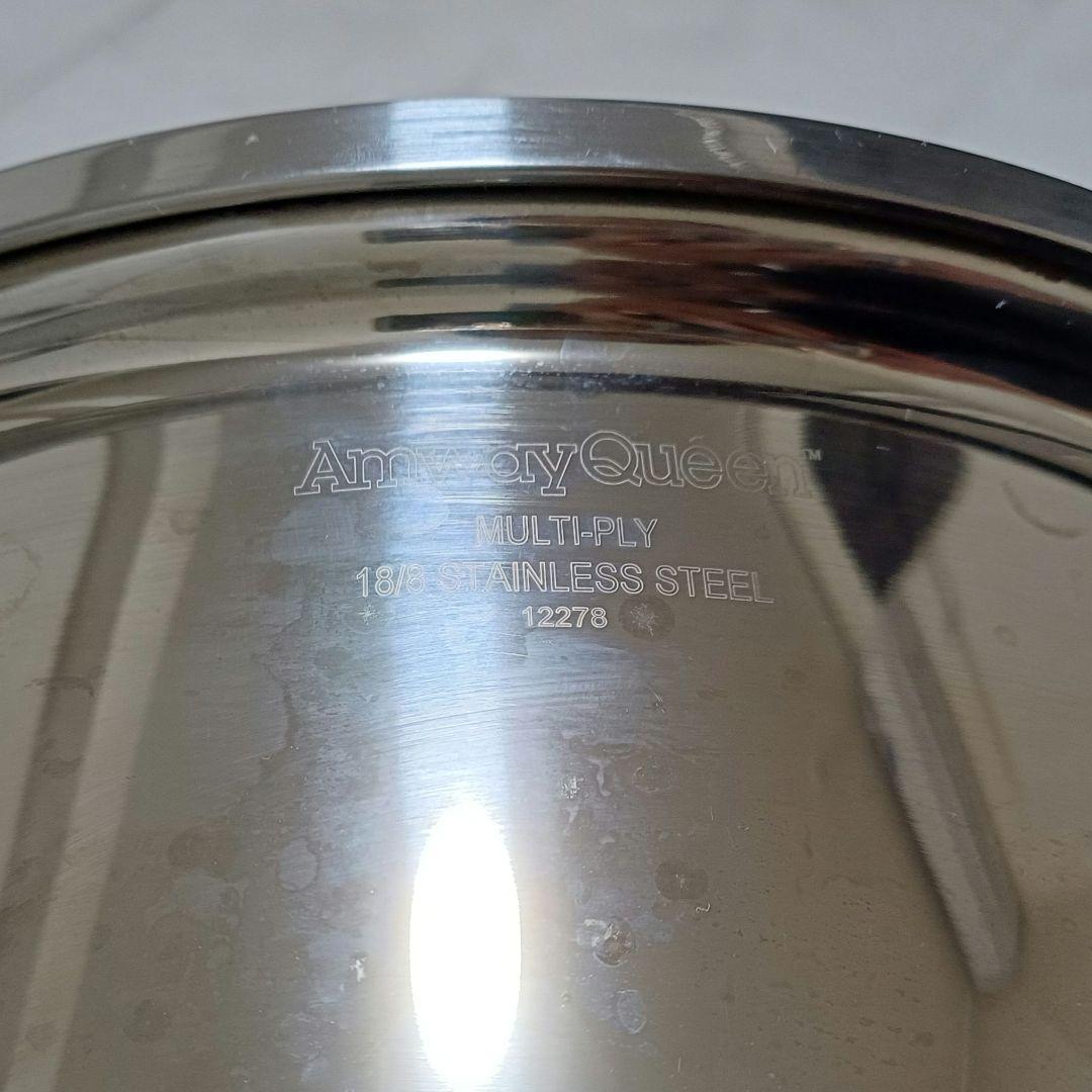 ガス・IH対応 Amway ステンレス鍋 ザル 調理本 11点セット