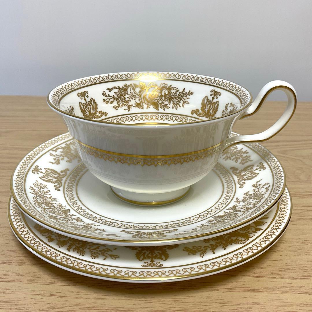 ウェッジウッド コロンビア　ゴールド　ピオニー　トリオ　③