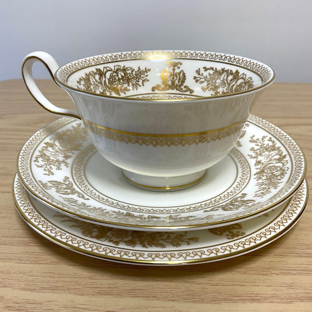 ウェッジウッド コロンビア　ゴールド　ピオニー　トリオ　③