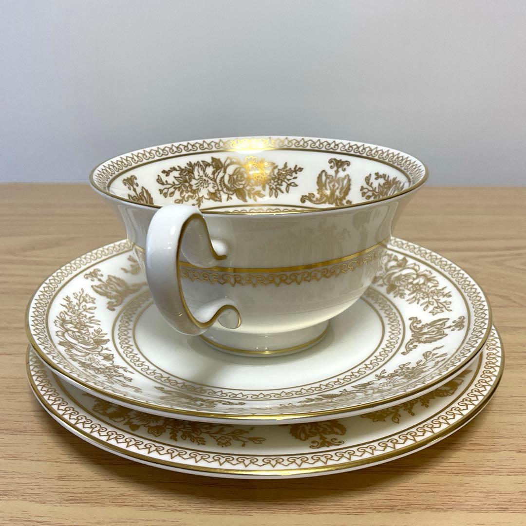 ウェッジウッド コロンビア　ゴールド　ピオニー　トリオ　③