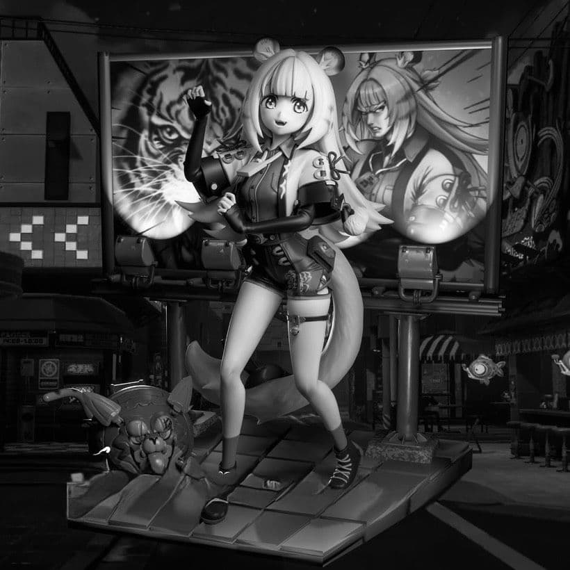 ゼンレスゾーンゼロ　ゼンゼロ　ZZZ　美少女　美女　ガレージキット　1/7