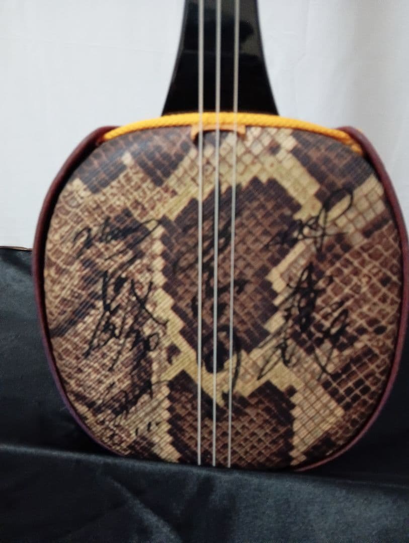サイン入り三線 本体 ケース 爪