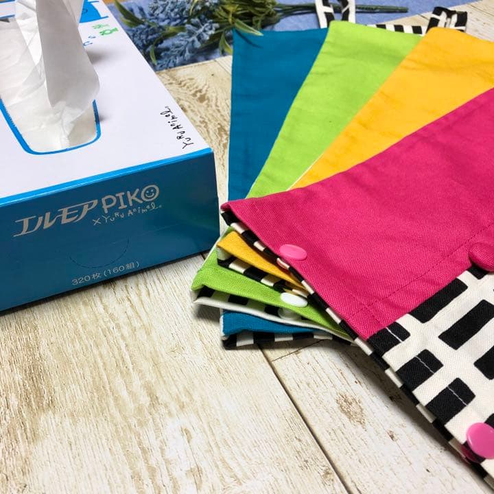 アルテック風ボックスティッシュカバー　赤　インテリア模様替え子供部屋