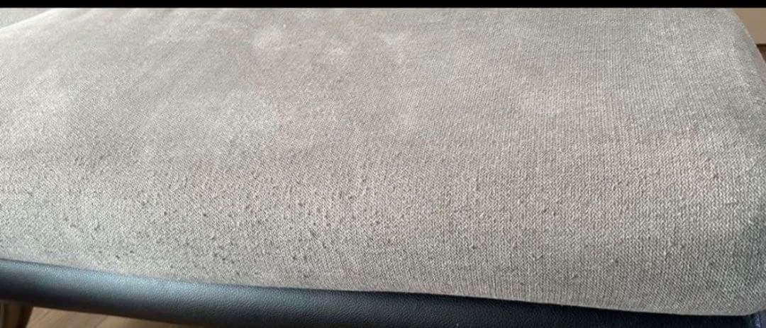 ニトリ 布張りカウチソファ ポーション2KD GY オットマンスタイル