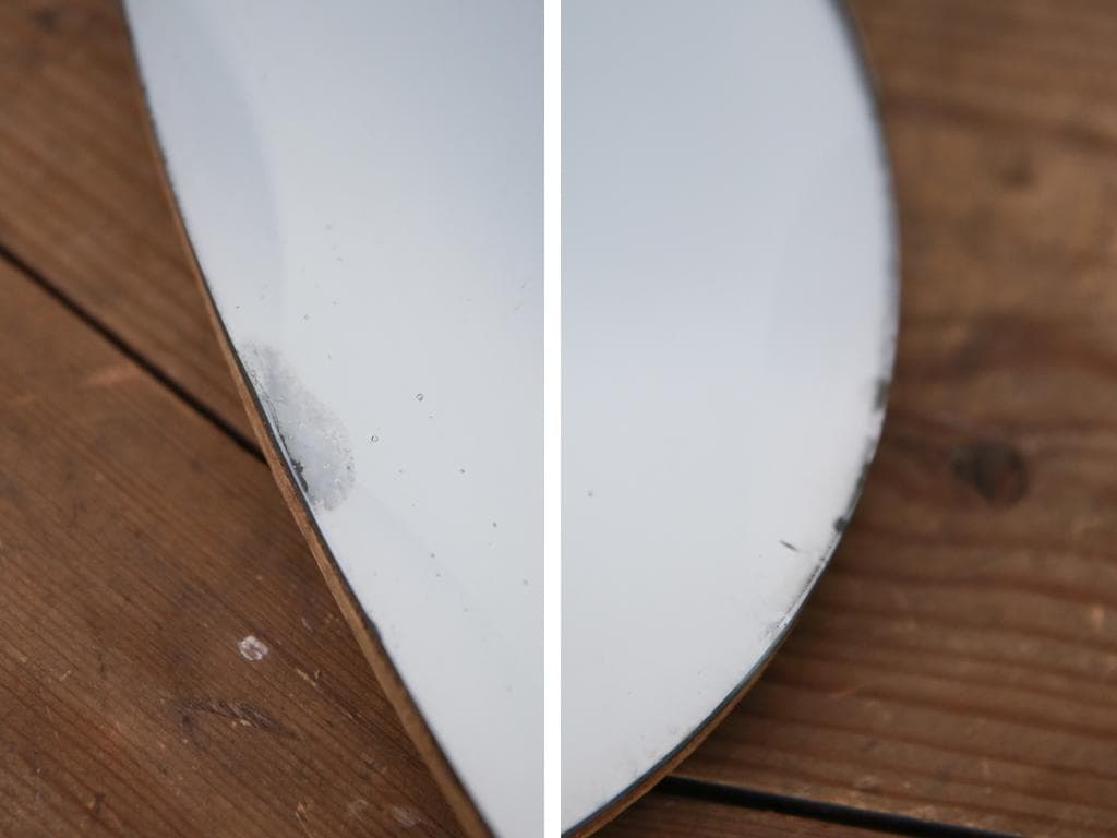 英国アンティーク壁掛けカッティングミラー/ベベルドミラー/鏡(87-94-3)