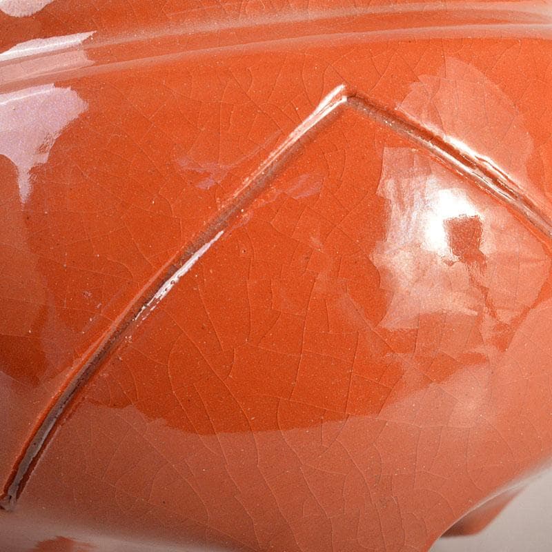 茶道具 京焼 川崎和楽作 赤楽 三足香炉 共布共箱 V 6823 - メルカリ