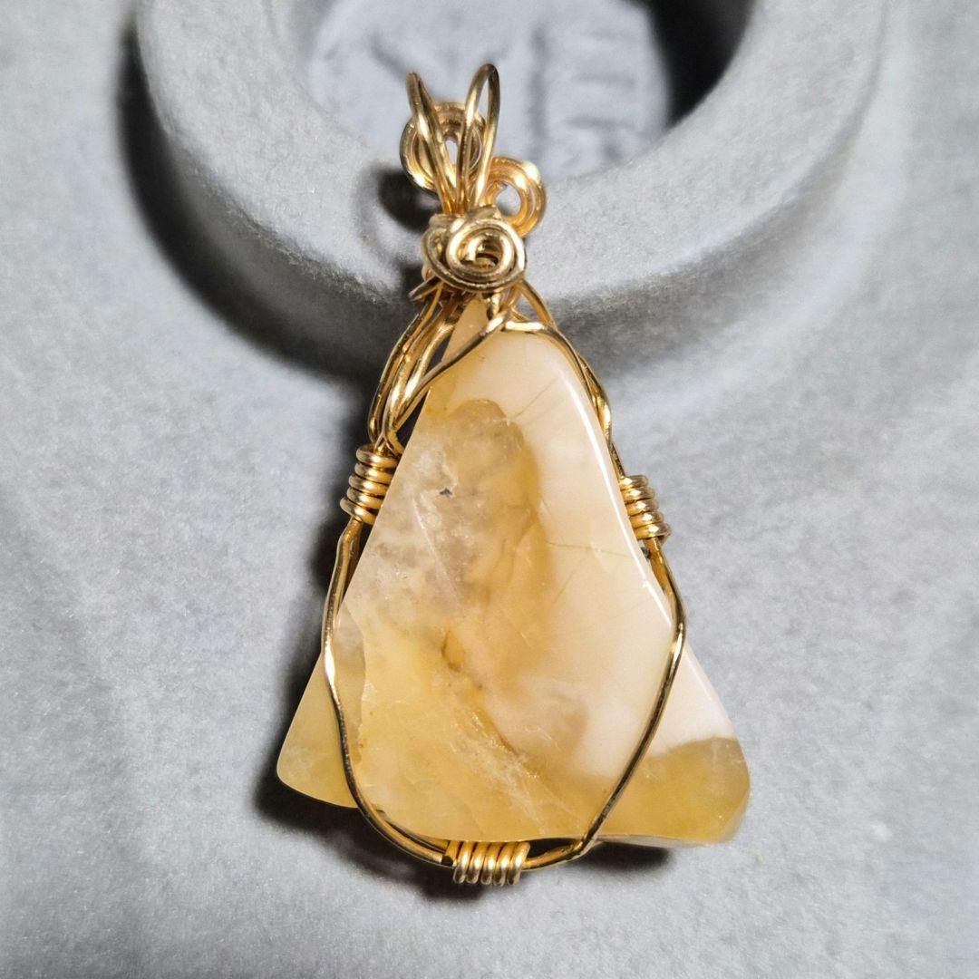 北海道 然別オパール 大雪オパール ワイヤーペントップ