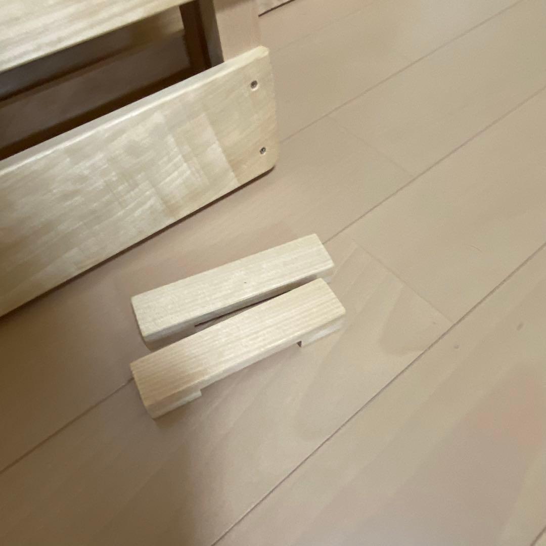 めいじ屋　布団干し機能　折り畳み　国産すのこベッド　ひのき　シングル2個　ダブル