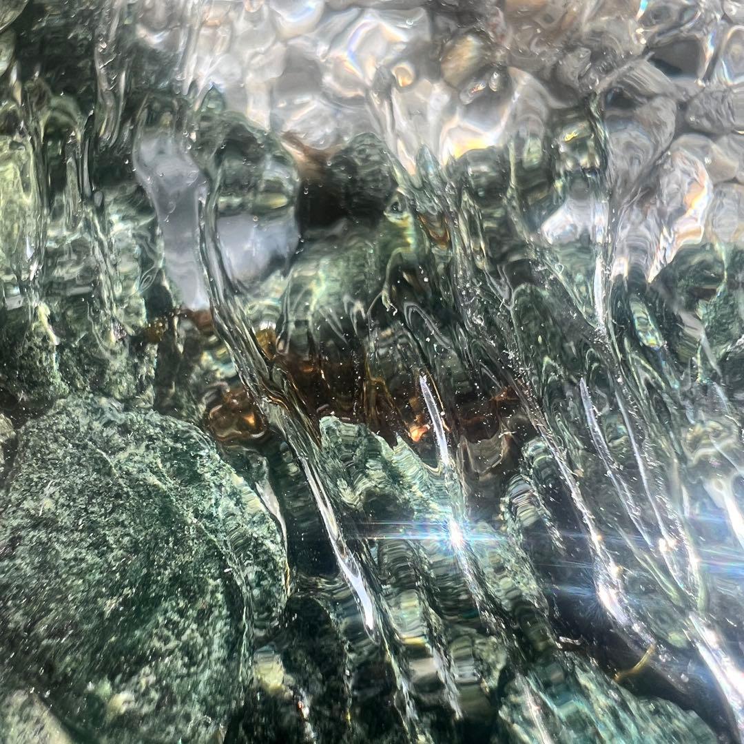 レジンアート】波紋アート／せせらぎ／15cmスクエア／枠なし