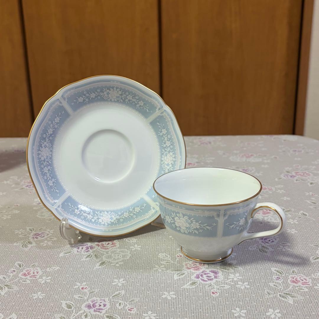 未使用 ノリタケ レースウッドゴールド カップ&ソーサー 5客 パーティーセット