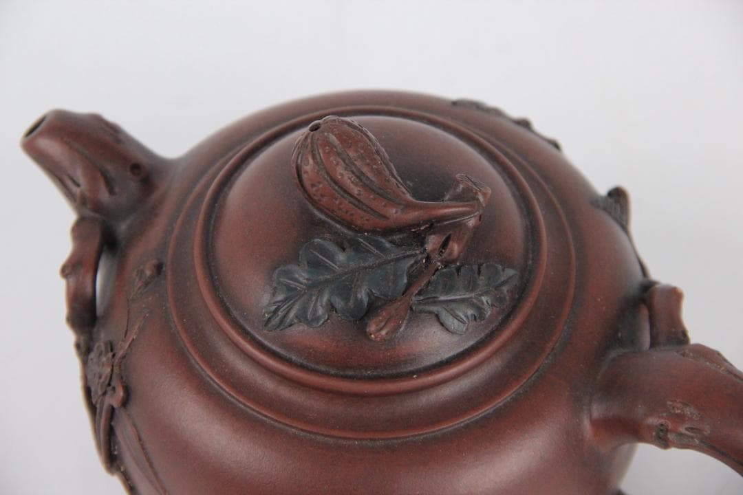 唐物 時代 朱泥 高建芳 銘 紫泥 紫砂壺 宜興 蓋款 FF01-04 - メルカリ