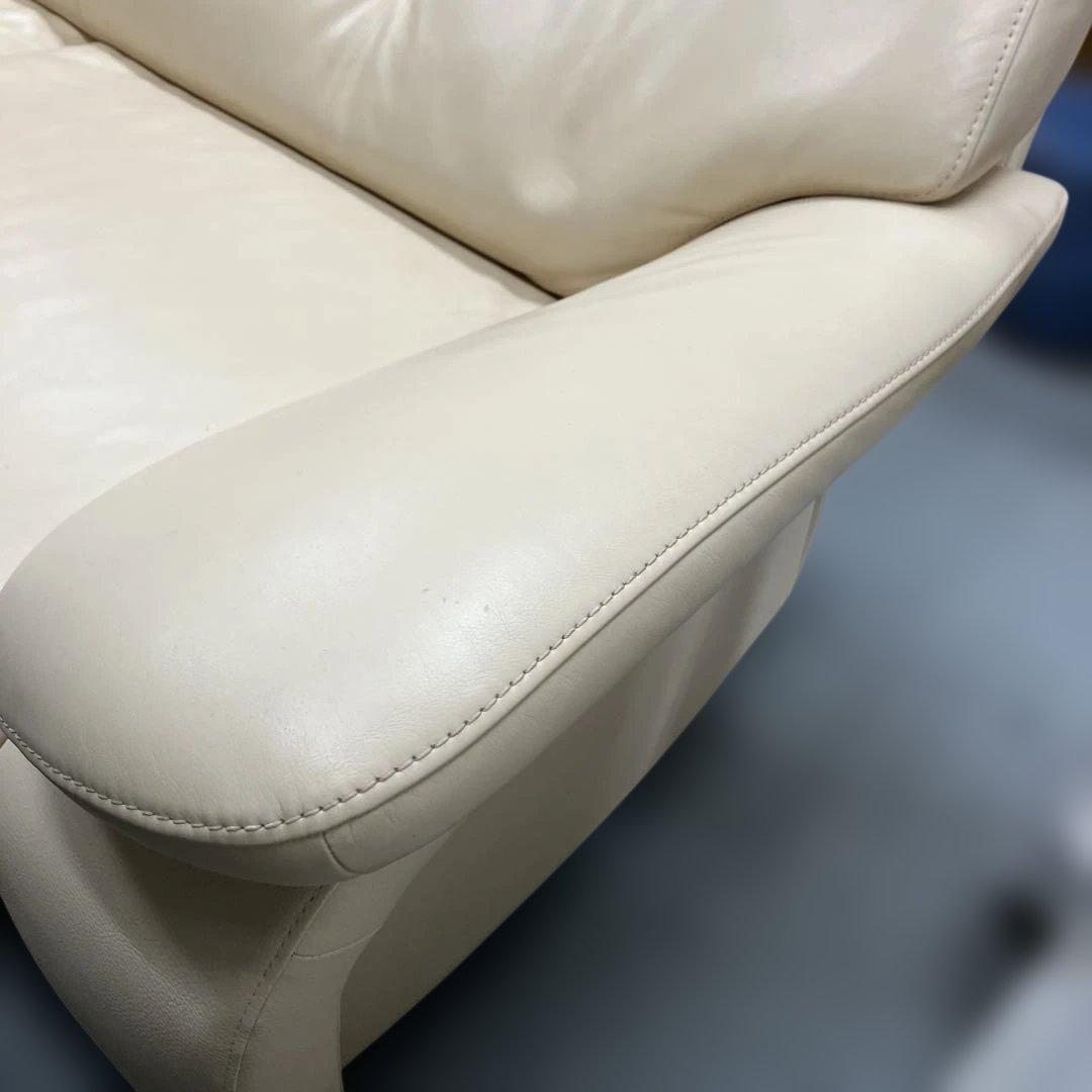 カリモク 2人掛けソファ レザー 2P 2.5P ソファー ZT73 ベージュ系