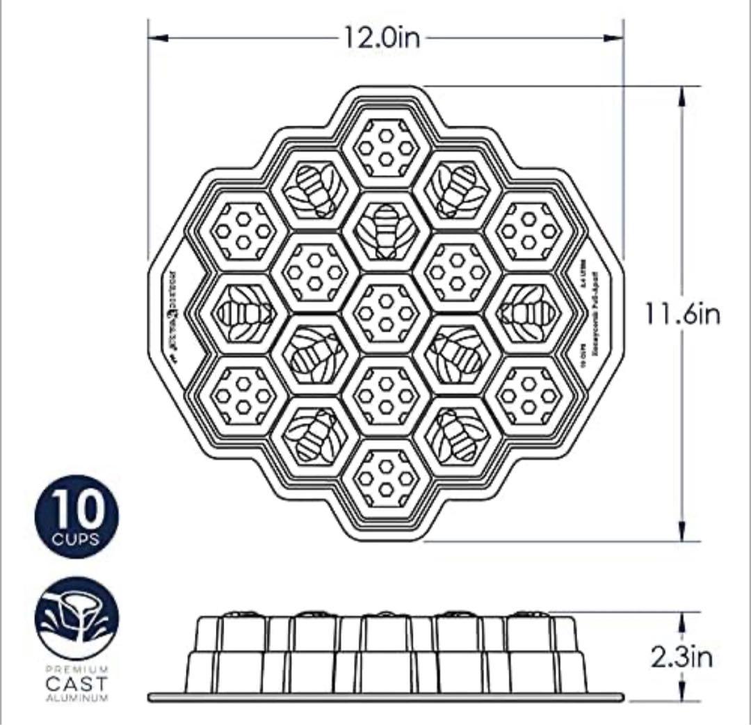NORDIC WARE 蜂の巣型焼き型 ゴールド