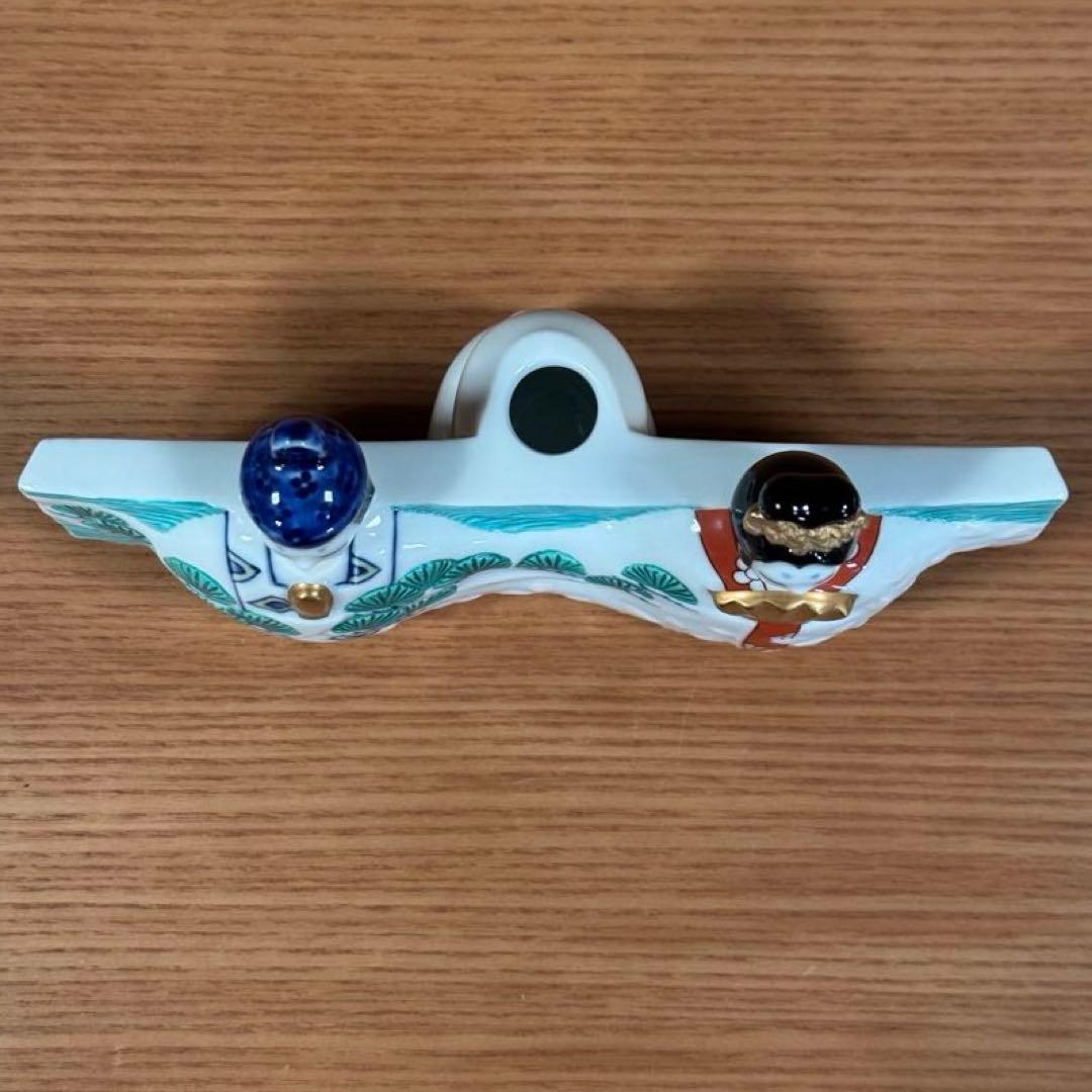 伊万里焼 畑萬陶苑 色絵夫婦雛 花入れ☆ - メルカリ