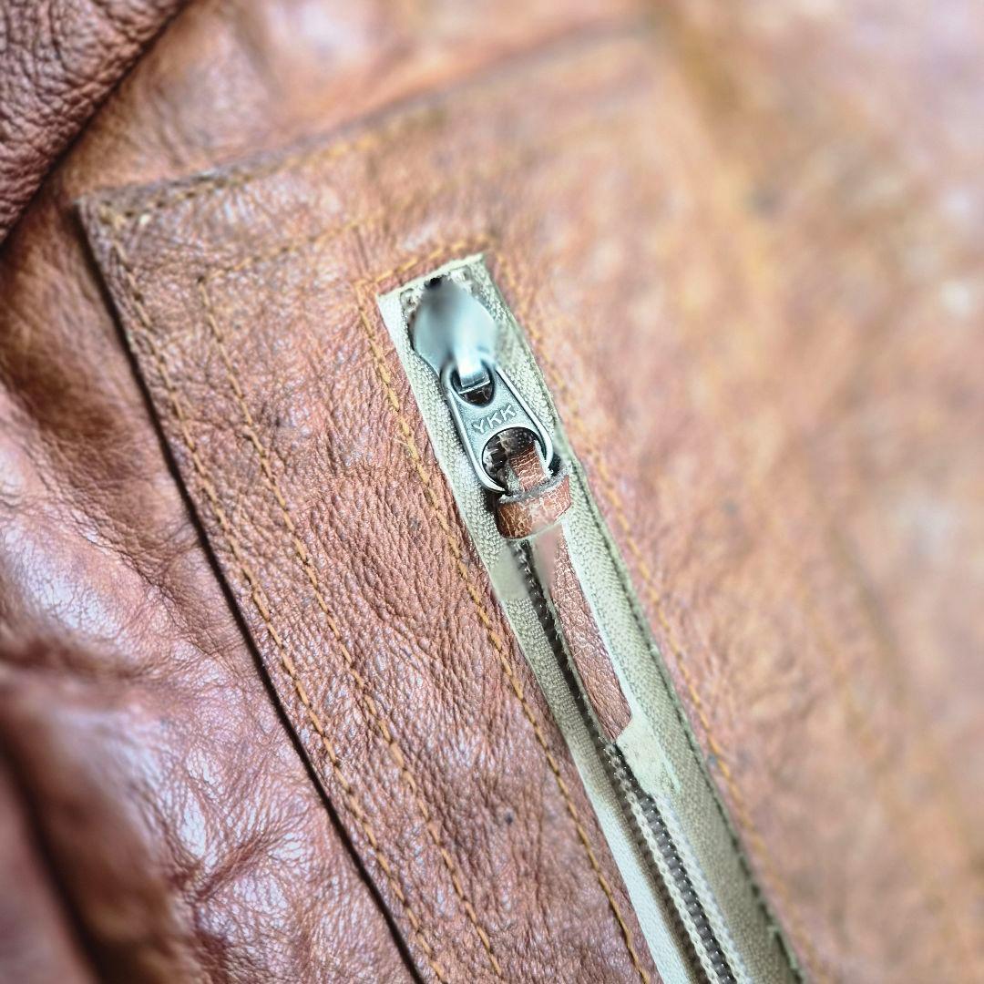 1点物】ハンドメイド革のリュック　ミャンマー製　日本デザイン