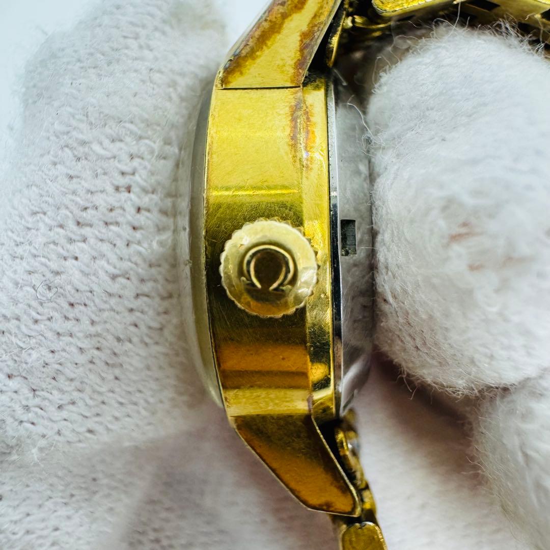 ✨OMEGA✨オメガ✨ジェネーブ✨デイト✨シルバー文字盤✨レディース✨腕時計