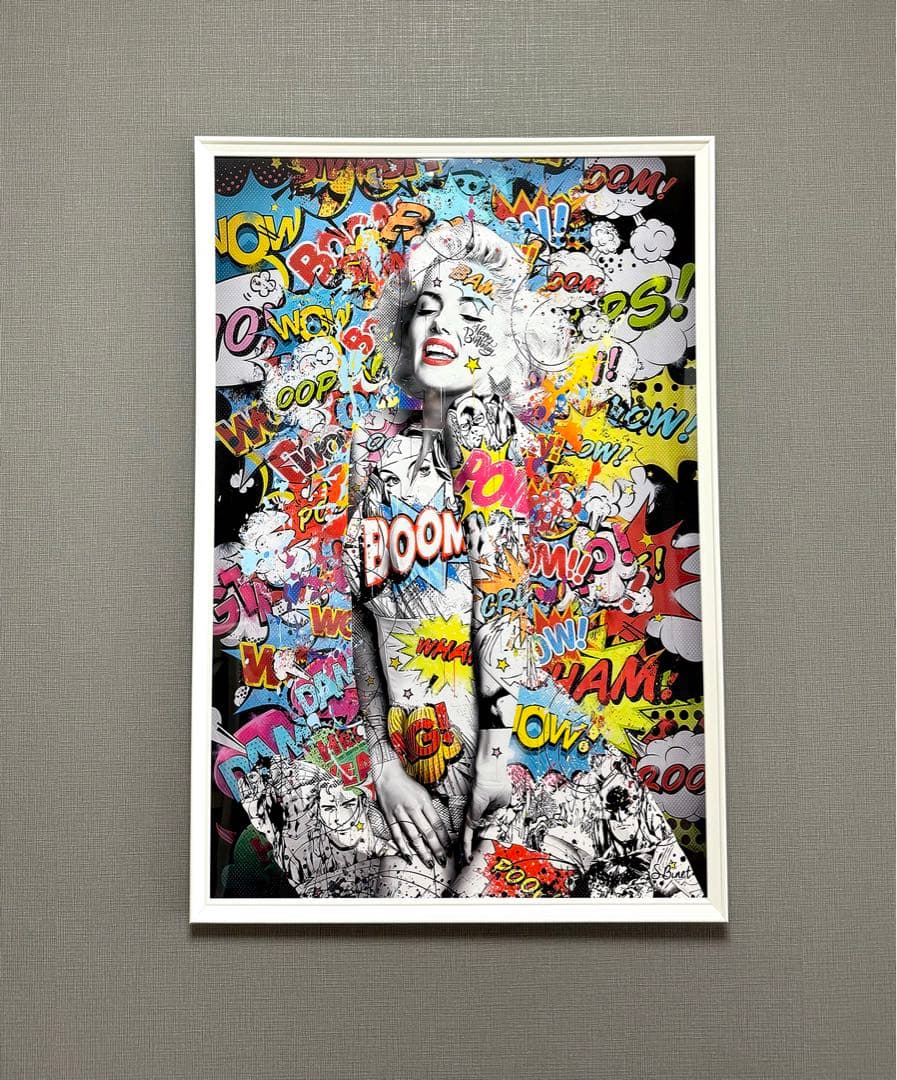 No.200フレーム付きキャンバスアート　マリリンモンロー　ウォーホル