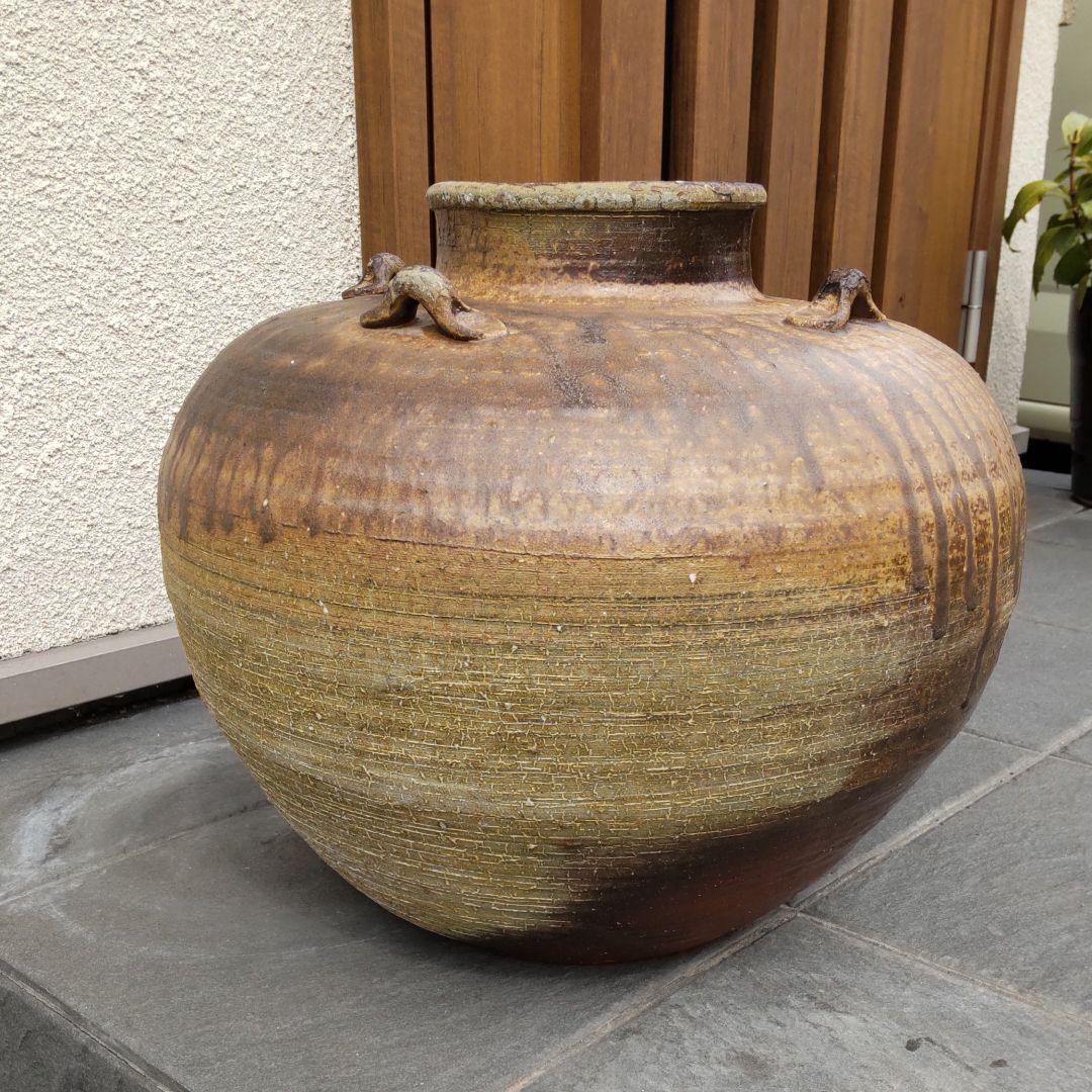 耳つき　壷　3　備前焼