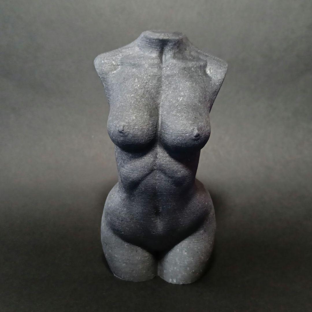 シュンガイト　裸婦像　女体　ヌード　裸体　モデル　天然石　パワーストーン　置物