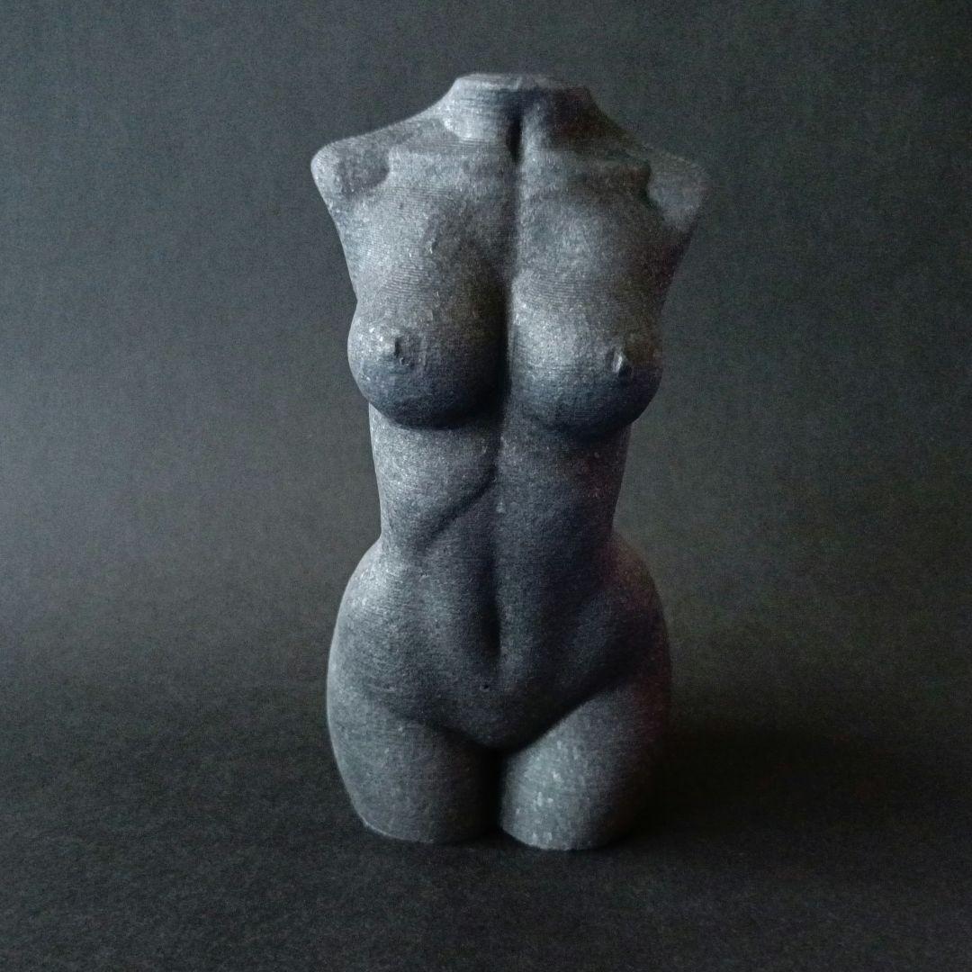 シュンガイト　裸婦像　女体　ヌード　裸体　モデル　天然石　パワーストーン　置物