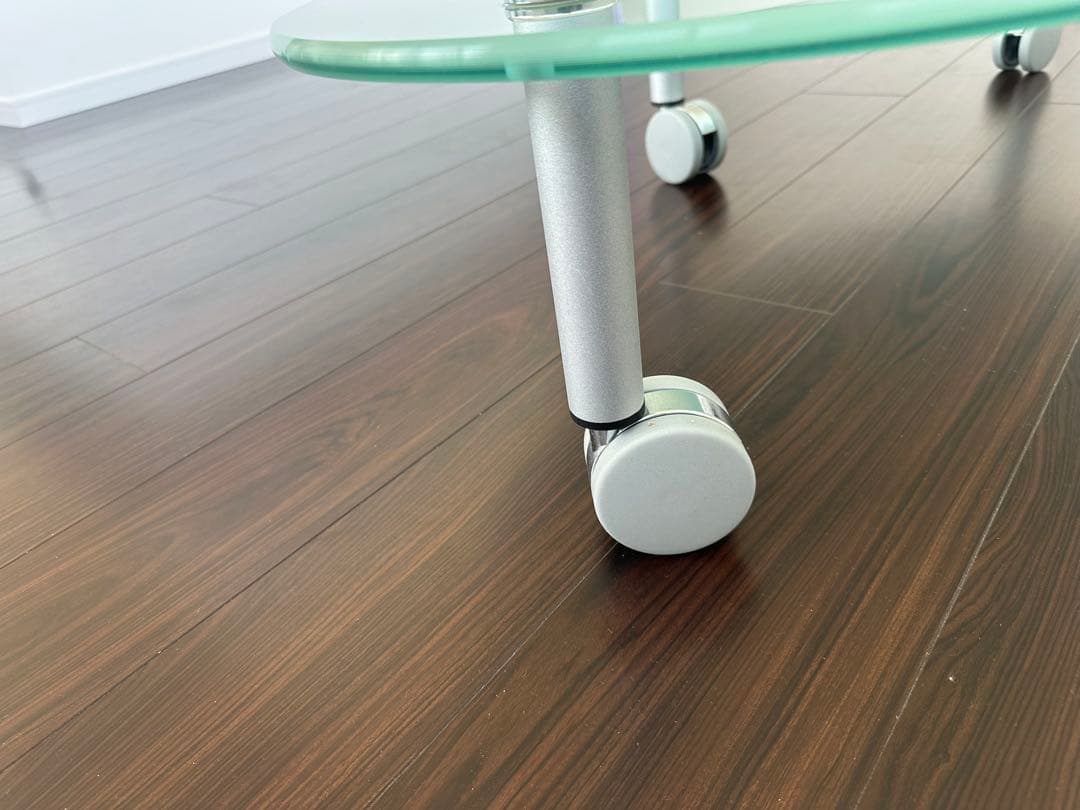 ロナルドシュミット ドイツ製 可動式 ガラステーブル ローテーブル 大塚家具