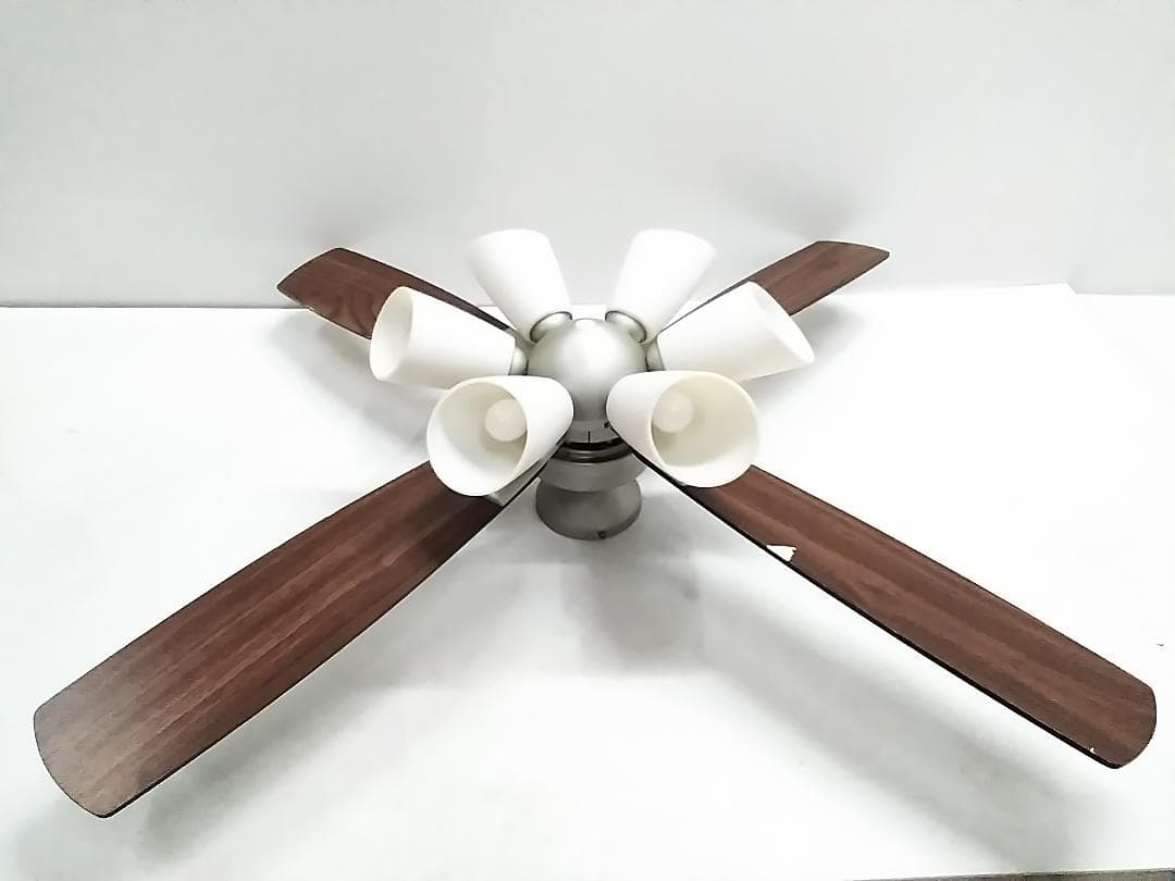 大光電気 シーリングファン ASL-610 2017年製 6灯 リモコン付★