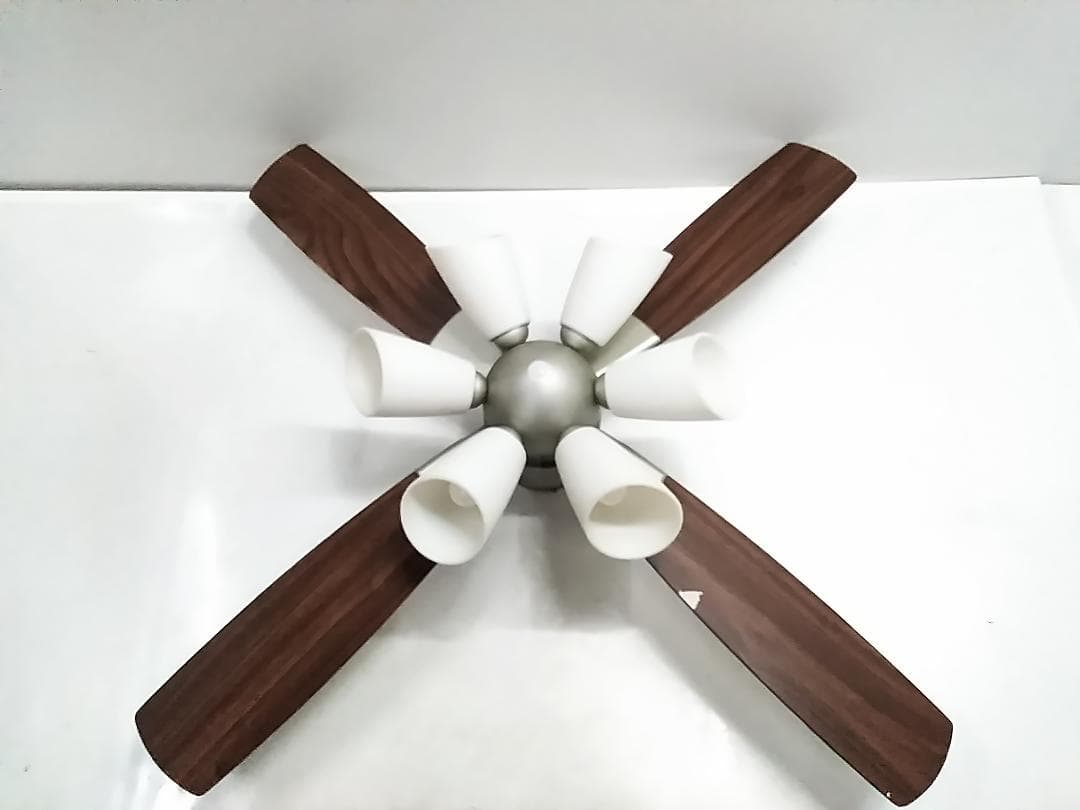 大光電気 シーリングファン ASL-610 2017年製 6灯 リモコン付★