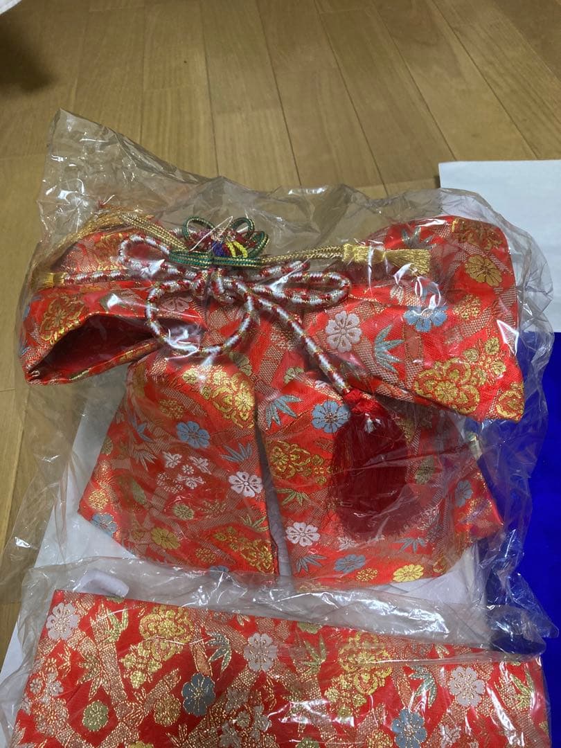 女の子　七五三 お着物セット　7歳　青