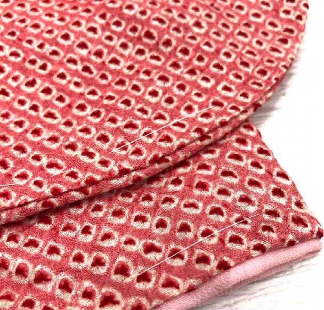 美品　七五三　女の子　5歳 〜 7歳　正絹　総絞り　着物　被布　セット　四つ身