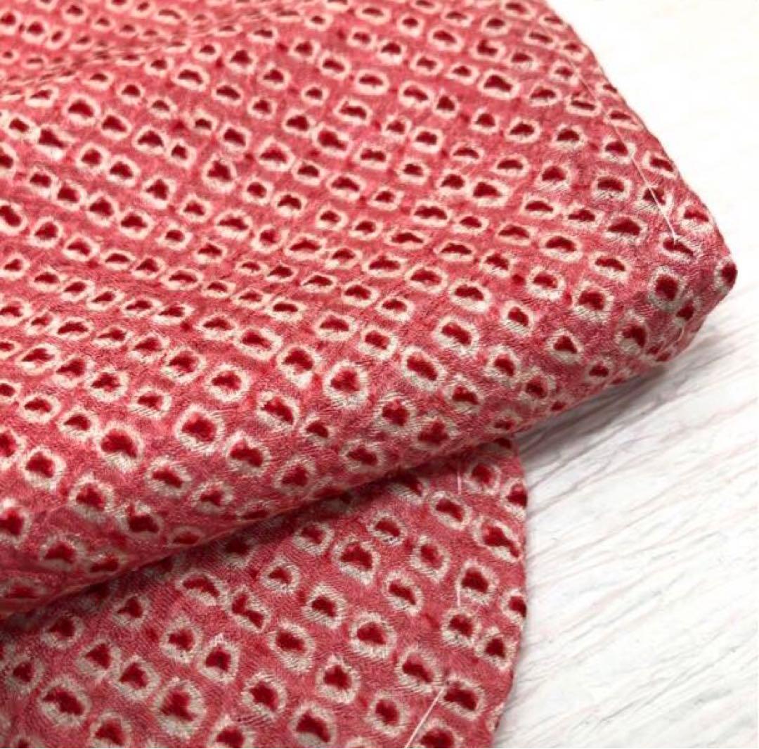 美品　七五三　女の子　5歳 〜 7歳　正絹　総絞り　着物　被布　セット　四つ身