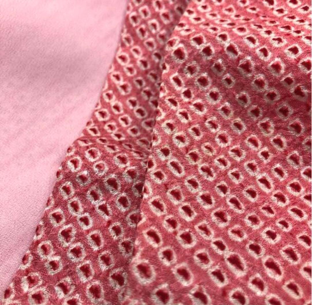 美品　七五三　女の子　5歳 〜 7歳　正絹　総絞り　着物　被布　セット　四つ身