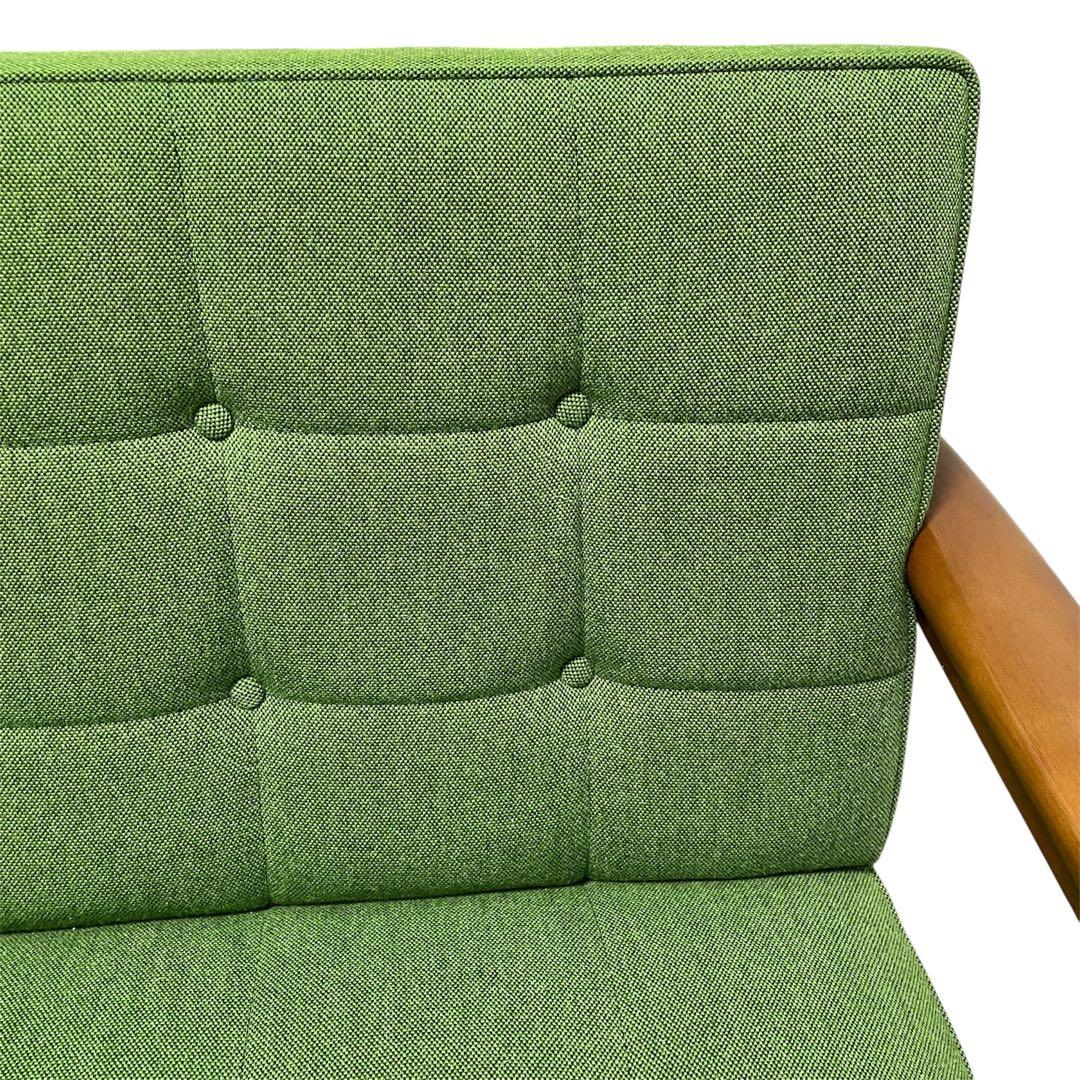 カリモク60 Kチェア 2シーター タープグリーンkarimoku60 ソファ