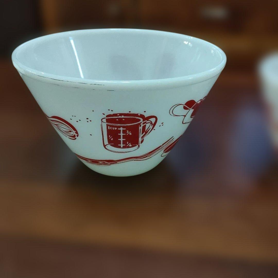 fire king ファイヤーキング　キッチンエイドボウル　M.L